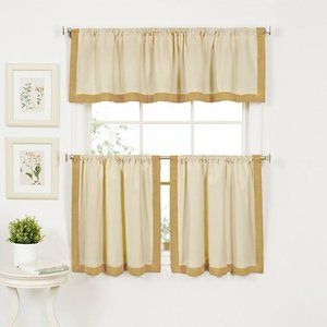 Wilton Window Curtain Tier Panel Pair- Linen